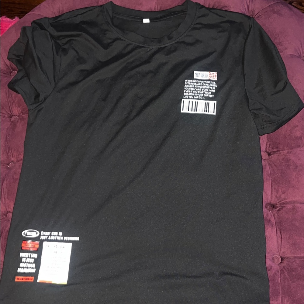 adidas Black Barcode Graphic Tee
